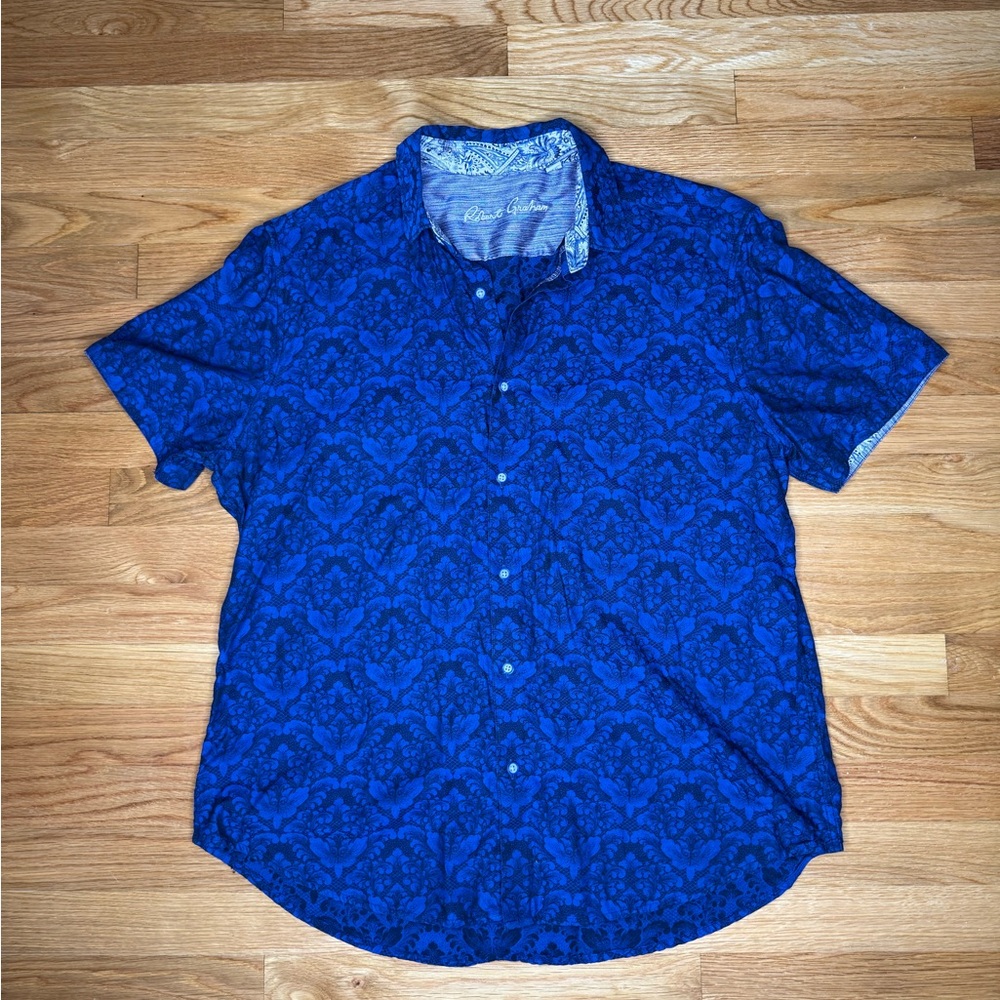 Robert Graham Blue Bayview Woven Shirt - XL